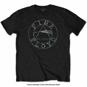 Pink Floyd tričko Circle Logo Čierna S