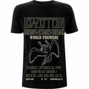 Led Zeppelin tričko TSRTS World Premier Čierna M