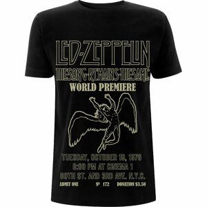 Led Zeppelin tričko TSRTS World Premier Čierna L