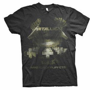 Metallica tričko Master of Puppets Distressed Čierna M