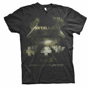 Metallica tričko Master of Puppets Distressed Čierna XXL