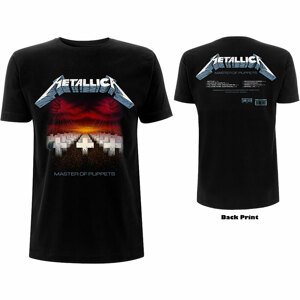 Metallica tričko Master of Puppets Tracks Čierna S