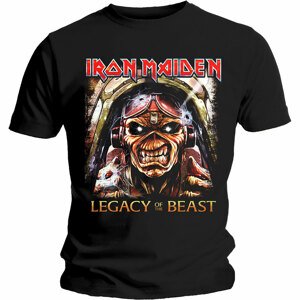 Iron Maiden tričko Legacy Aces Čierna XXL