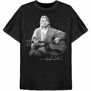 Kurt Cobain tričko Guitar Live Photo Čierna XL