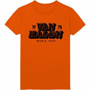 Van Halen tričko World Tour '78 Oranžová M