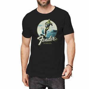 Fender tričko Surfer Čierna S