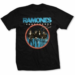 Ramones tričko Circle Photo Čierna XL