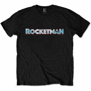 Elton John tričko Rocketman Movie Logo Čierna M