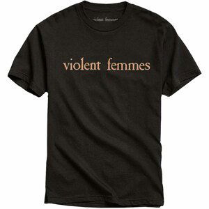 Violent Femmes tričko Salmon Pink Vintage Logo Čierna M