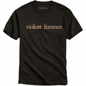 Violent Femmes tričko Salmon Pink Vintage Logo Čierna XXL