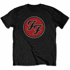 Foo Fighters tričko FF Logo Čierna 4XL