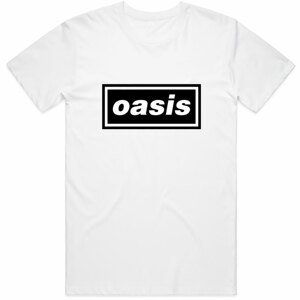 Oasis tričko Decca Logo Biela XL