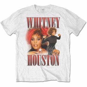 Whitney Houston tričko 90s Homage Biela M