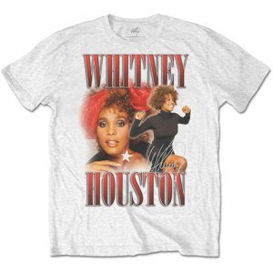 Whitney Houston tričko 90s Homage Biela L