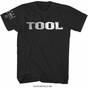 Tool tričko Metallic Silver Logo Čierna S