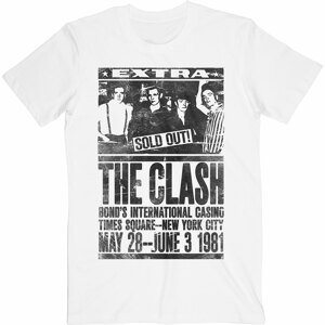 The Clash tričko Bond's 1981 Biela M