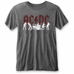 AC/DC tričko Silhouettes Šedá M