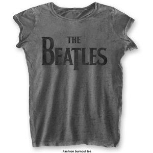 The Beatles tričko Drop T Logo Šedá S