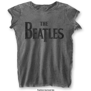 The Beatles tričko Drop T Logo Šedá M