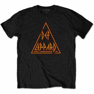 Def Leppard tričko Classic Triangle Čierna L