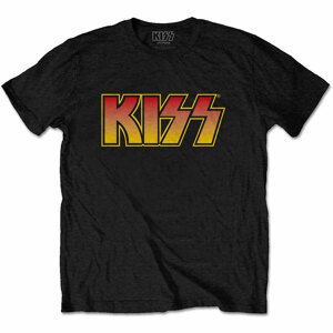 Kiss tričko Classic Logo Čierna L