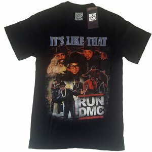 Run-DMC tričko It's Like That Homage Čierna M