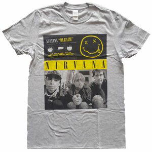 Nirvana tričko Bleach Cassettes Šedá XL