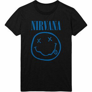 Nirvana tričko Blue Smiley Čierna M