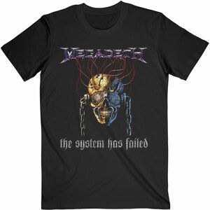 Megadeth tričko Systems Fail Čierna S