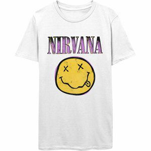 Nirvana tričko Xerox Smiley Pink Biela XXL