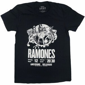 Ramones tričko Belgique Čierna L