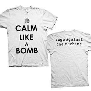 Rage Against the Machine tričko Calm Like A Bomb Biela S