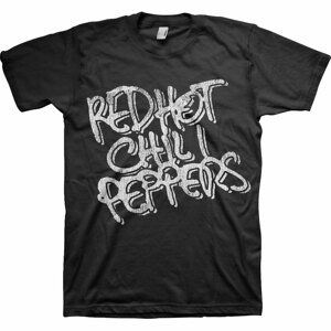 Red hot chili peppers tričko Black & White Logo Čierna M