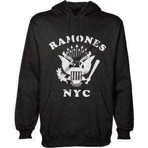 Ramones mikina Retro Eagle New York City Čierna S