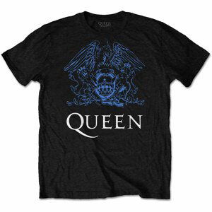 Queen tričko Blue Crest Čierna XL
