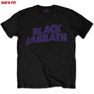 Black Sabbath tričko Wavy Logo Čierna 5-6 rokov
