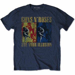 Guns N’ Roses tričko Use Your Illusion Navy Modrá XXL