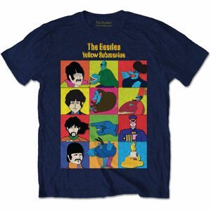 The Beatles tričko Yellow Submarine Characters Modrá S