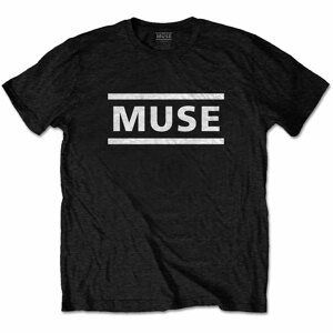 Muse tričko White Logo Čierna L