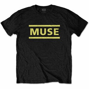 Muse tričko Yellow Logo Čierna S