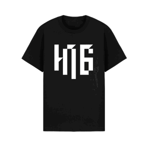 H16 tričko Logo Basic Čierna XL