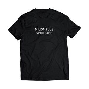 Milion+ tričko Since 2015 Čierna XXL