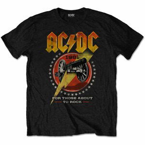 AC/DC tričko For Those About To Rock 81 Čierna XXL