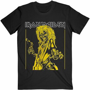 Iron Maiden tričko Yellow Flyer Čierna S
