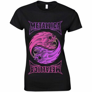 Metallica tričko Yin Yang Purple Čierna XL