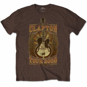Eric Clapton tričko Tour 2008 Hnedá S