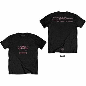 Blackpink tričko The Album - Crown Čierna M