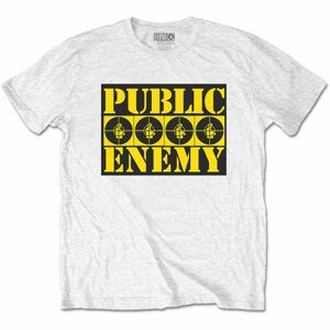 Public Enemy tričko Four Logos Biela S