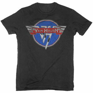 Van Halen tričko Chrome Logo Čierna XXL