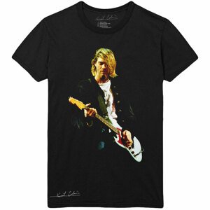 Kurt Cobain tričko Guitar Photo Colour Čierna S